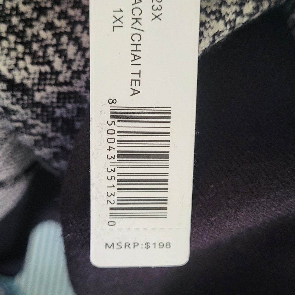 Romimona Longline Hooded Herringbone Block Open Front Cardigan - Picture 9 of 11